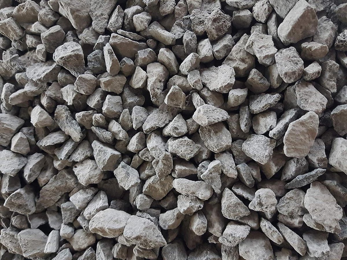 Basalt Graniet - Split Grind - Tuin Decoratie - Natuurlijk Steen - 125 kg - Zwart