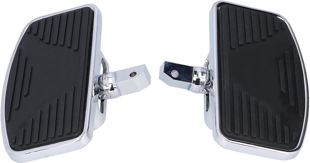 Motorvoetsteunen - Passagierssteunen - Comfortabele Rit - Verstelbare Brede Plank - 2 Stuks - Zwart
