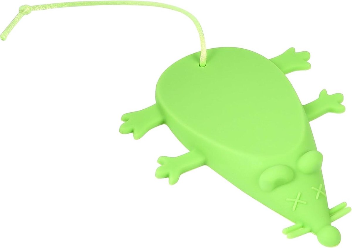 Siliconen Deurstopper - Muis Vorm - Deuren Open Houden - Zacht Krasvrij Materiaal - 12 cm - Groen