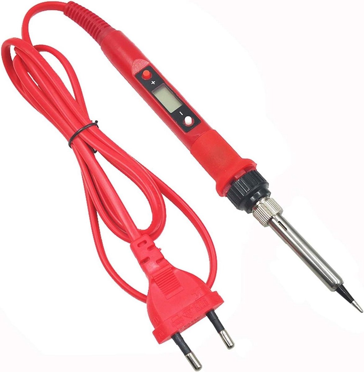 Soldeerbout Kit - Soldeerstation Lasgereedschap - Elektronisch Repareren - Instelbare Temperatuur - 80W - Rood