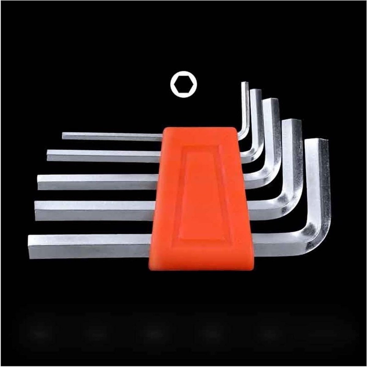 Inbussleutel Set - Allen Sleutel - Klus Klussen - Metrisch Kortarm - 2-6 mm - Metallic