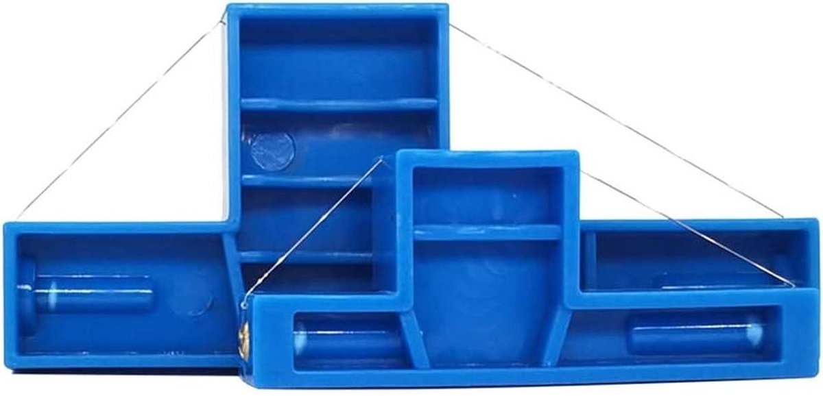 Klei Snijgereedschap - Hoek Snijder - Aardewerk Maken - Professionele Kwaliteit - 2 Stuks - Blauw
