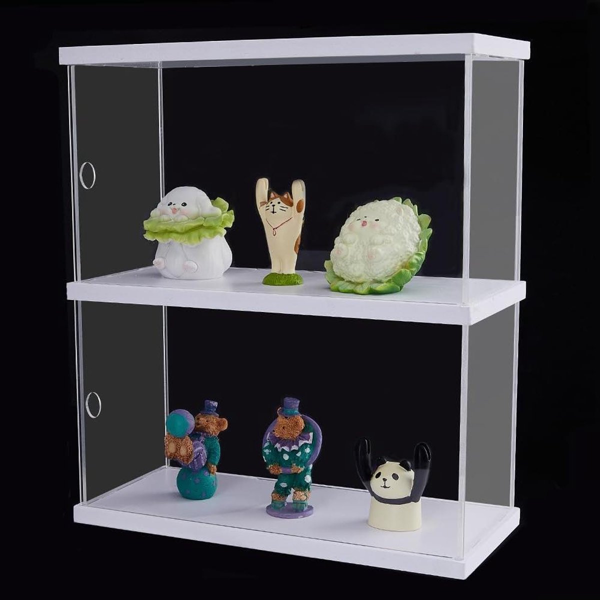 Acryl Vitrinekast - Displaykast Poppen - Verzamelingen Tonen - Stofdichte Bescherming - 29 cm Hoog - Transparant