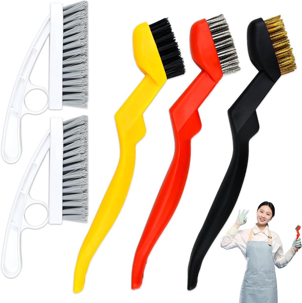 Reinigingsborstel - Voegenborstel - Schoonmaken - Ergonomisch Handvat - Niet gespecificeerd - Niet gespecificeerd