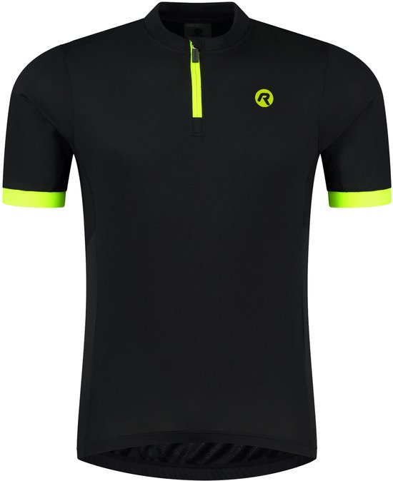 Rogelli Core Fietsshirt Heren - Korte Mouwen - Zwart Fluorgeel - 5XL van Rogelli — afbeelding 3