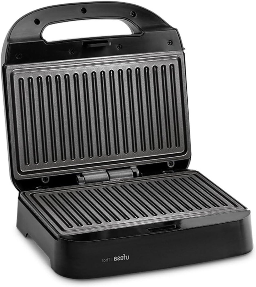 Compact Sandwich Maker - Panini Grill - Snacks Maken - Antiaanbakplaten - Voor 2 Paninis - Zwart