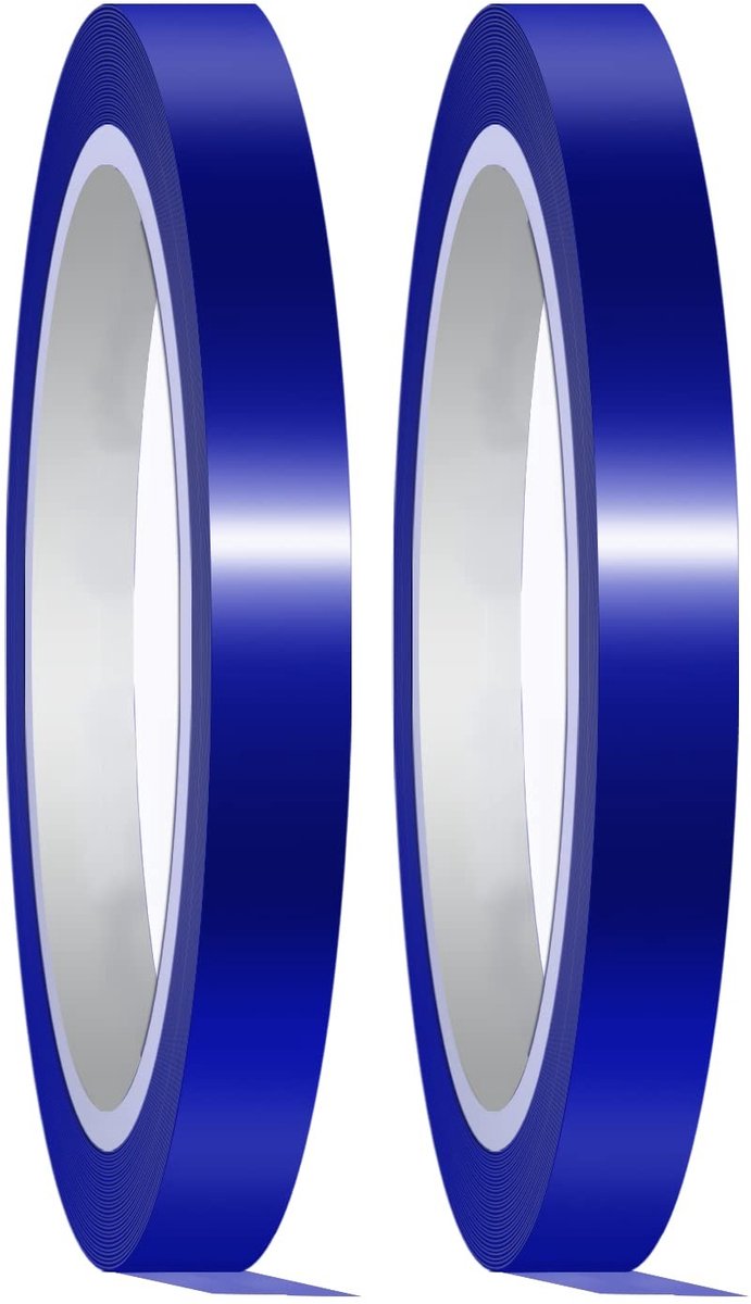 ONF3 - Hoge Temperatuur Tape - Hittebestendige Isolatietape - 20mmx33m - Vinyl Plakband - Geschikt voor Sublimatie Kunst - Blauw