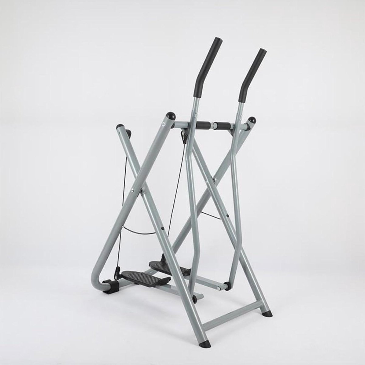 Opvouwbare Hometrainer - Elliptische Trainer Crosstrainer - Full Body Workout - Ruimtebesparend Ontwerp - Max 113 kg draagvermogen - Zilver