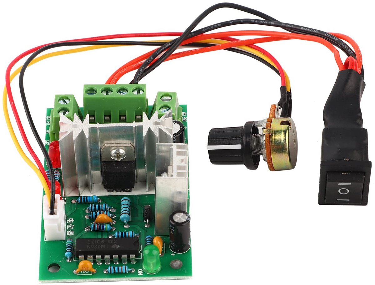 aladdien - DC Motor PWM Snelheidscontroller - Verstelbare snelheid - Omkeerbare functie - Tot 30V - 6A/150W - Efficiënt en betrouwbaar - Geschikt vo...