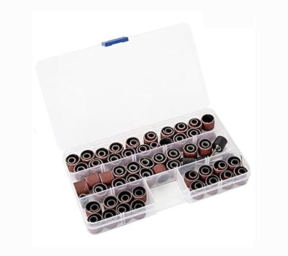 aladdien - 104 Stuks Schuurhulzen Set - Trommelschuurband Kit - Effectief Schuren - Inclusief 4 Doorn Kit - Voor Precisie Slijpen - Geschikt voor Ku..