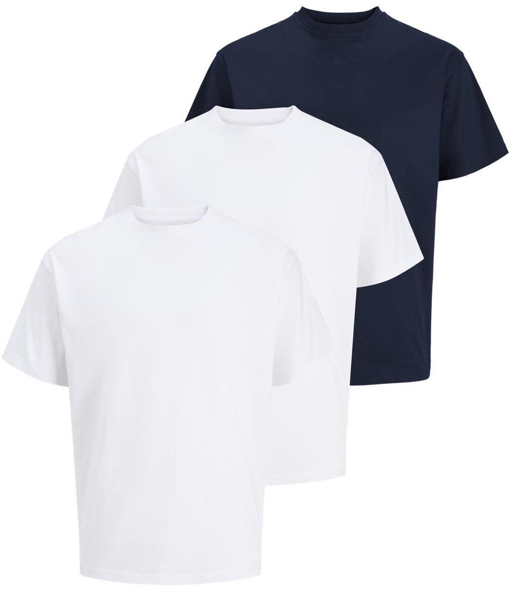 Jack & Jones Heren t-shirt 3 pack Organic Relaxed
