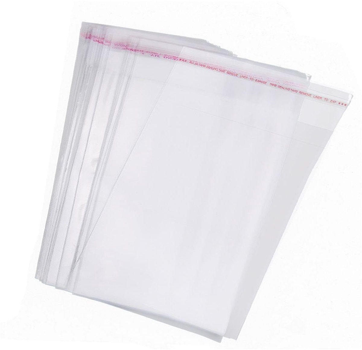 Pack van 200 Zelfklevende Transparante Enveloppen - Ideaal voor Kleine Items