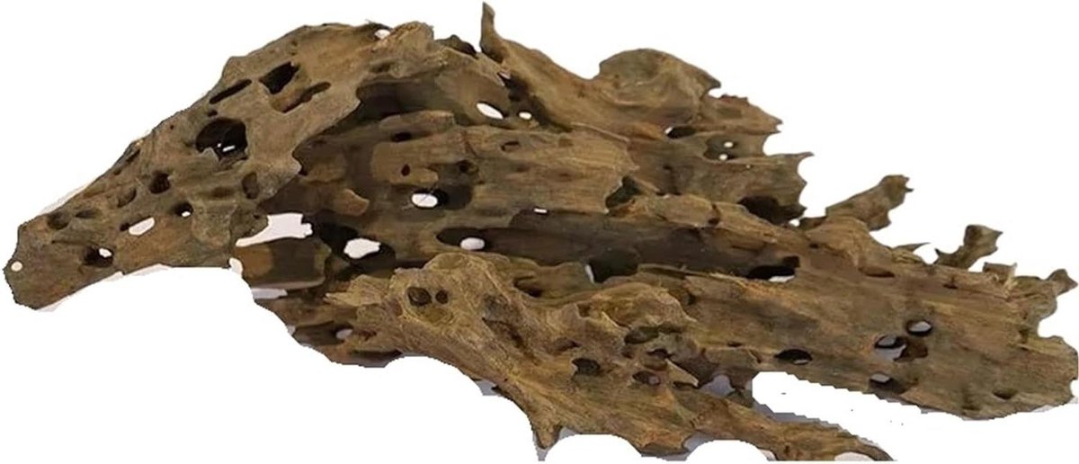 Aquarium Drijfhout - Decoratie Hout - Aquarium Inrichten - Poreus Natuurlijk Hout - 30-40 cm - Bruin