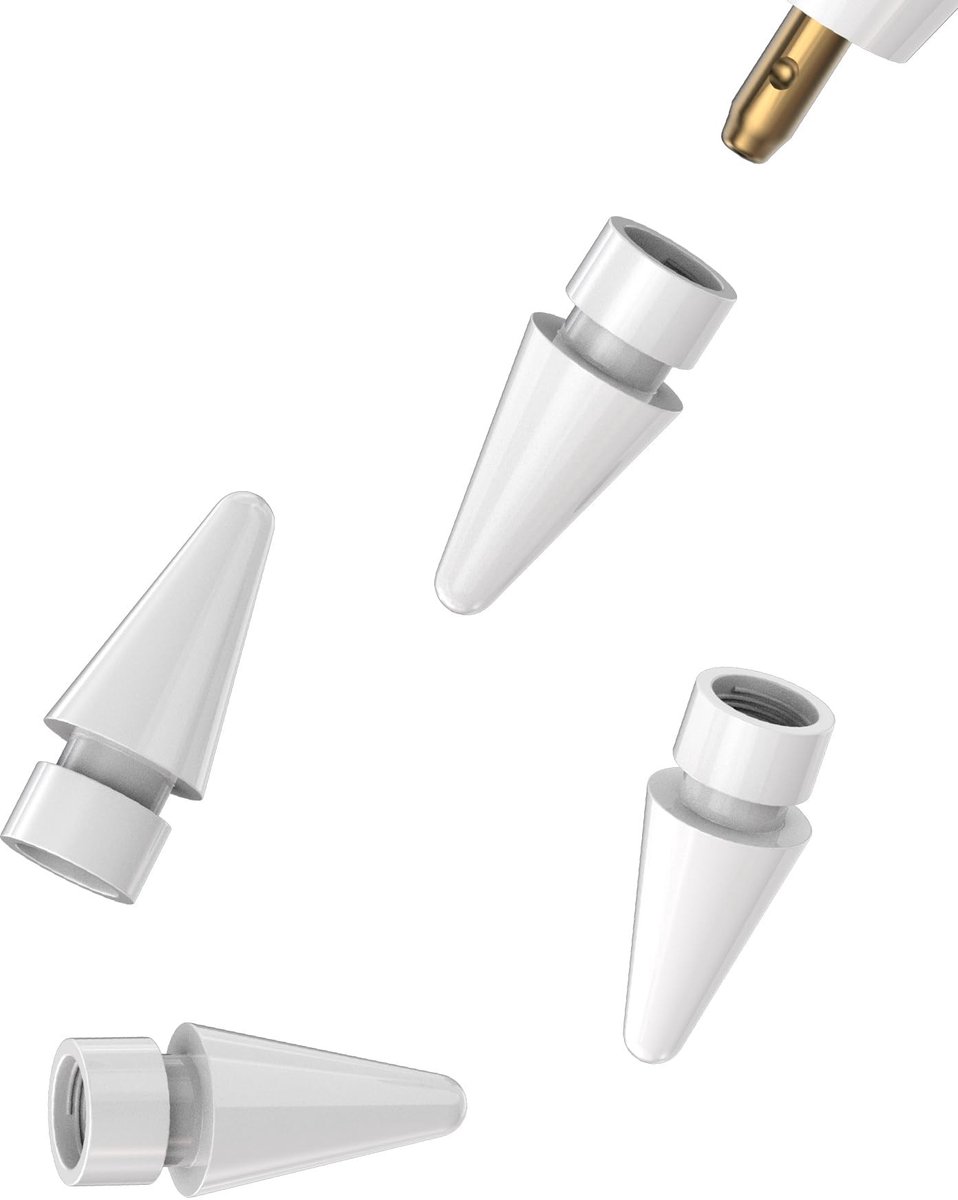 aladdien - Apple Pencil Tips - Alternatieve Penpunten - Geschikt voor iPad en iPad Air - Precise Schrijven - 4-pack - Voor Creatief Gebruik - Zwart