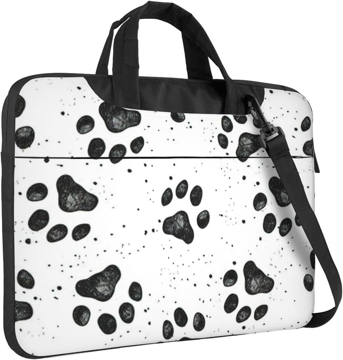Laptoptas - Computertas Schoudertas - Werk & Reis - Waterbestendig Oxford Doek - Tot 15.75" - Zwart