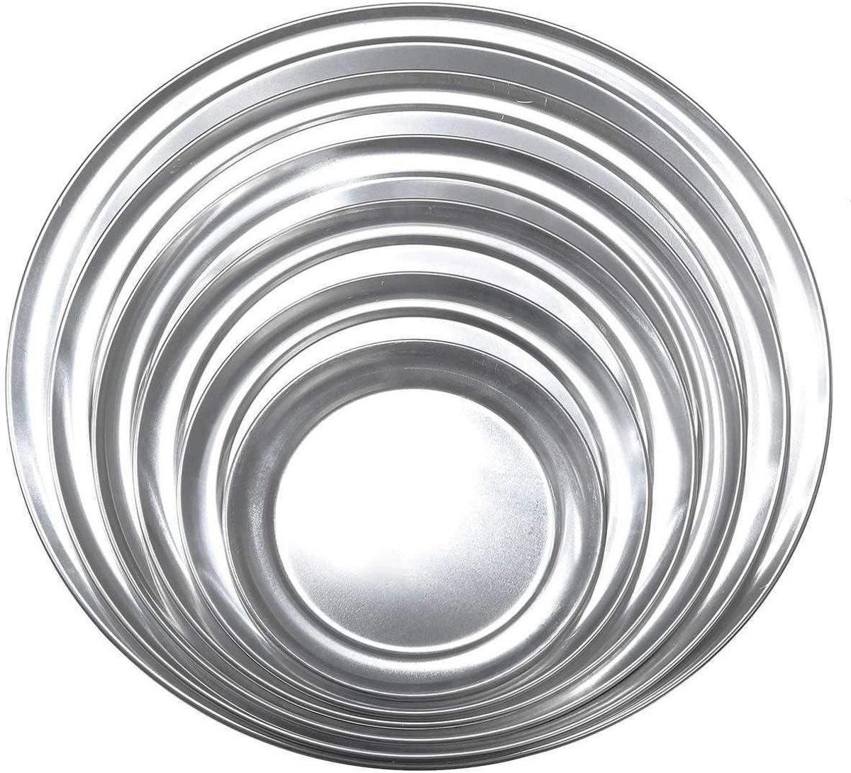 Pizzablik - Bakplaat Pan - Pizza Bakken - Antiaanbaklaag - 8 inch - Zilver