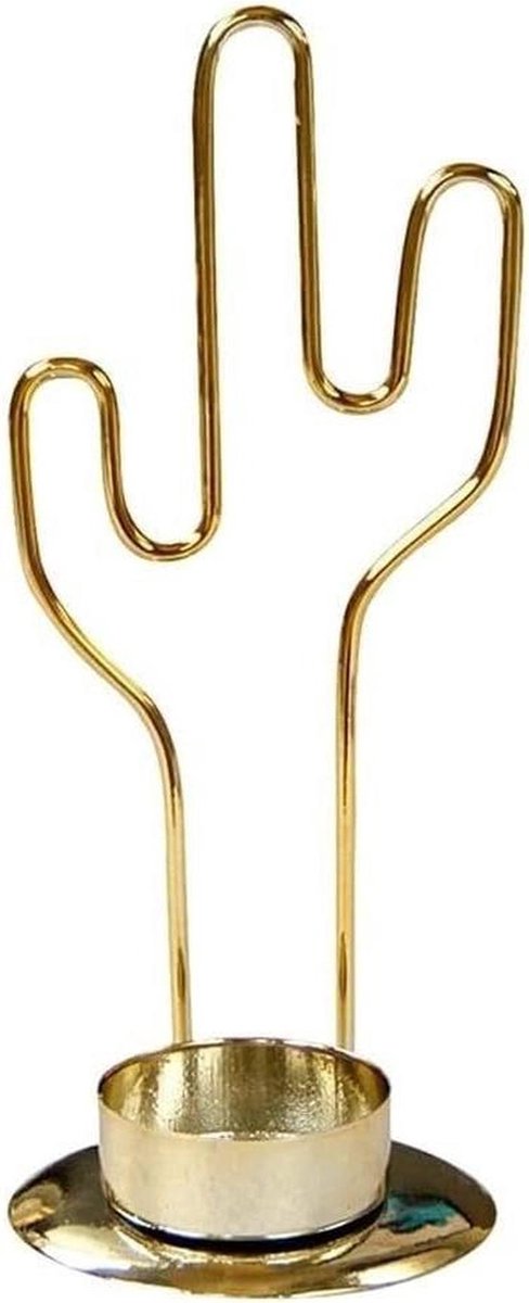 Kandelaars 2 Stuks - Kaarsen Houders - Sfeer Creëren - Creatieve Vorm - 3.35 x 6.50 Inch - Goud