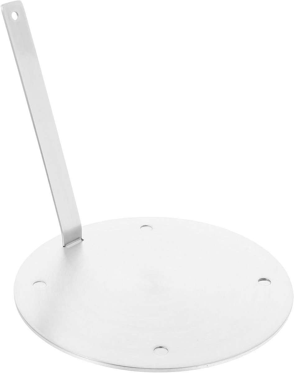 Inductieplaat Adapter - Warmteverdeler Plaat - Gelijkmatig Verwarmen - Roestvrij Staal - 22.7 cm - Zilver