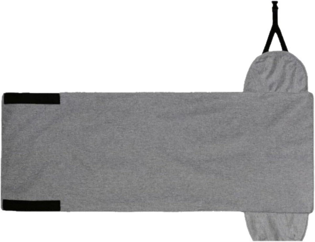 Reishangmat - Voetensteun Hangmat - Comfortabel Reizen - Verstelbare Installatie - 45 x 21 cm - Grijs