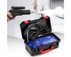 Stoomreiniger - Hogedrukreiniger - Keuken en auto - Draagbaar tankloos ontwerp - 3000 W - Zwart