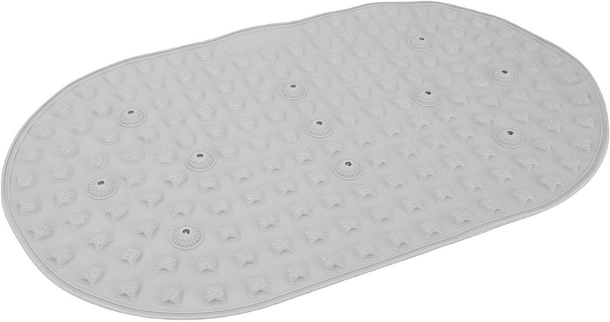 Voetmassagemat - Acupressuurkussen - Voeten Ontspannen - Met Magnetische Stenen - 47 x 23 cm - Grijs