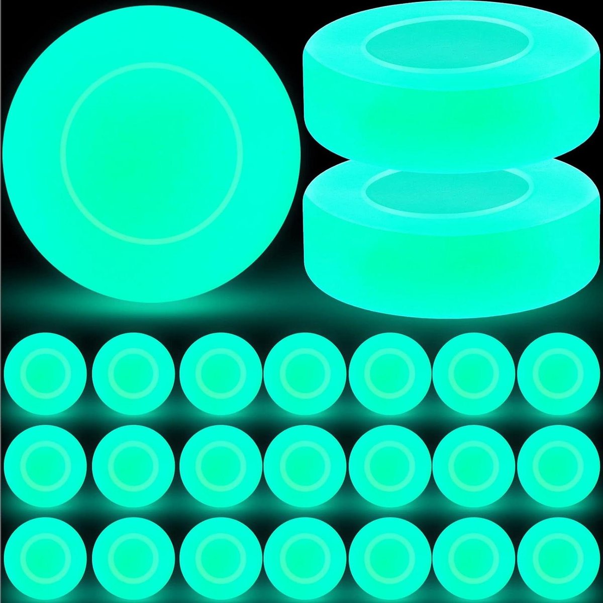 Deekin IJshockey Puck Glow in The Dark Pucks Floor Party Pucks Bulk Straat Hockey Puck voor Volwassenen Outdoor Geschenken Oefenen & Training