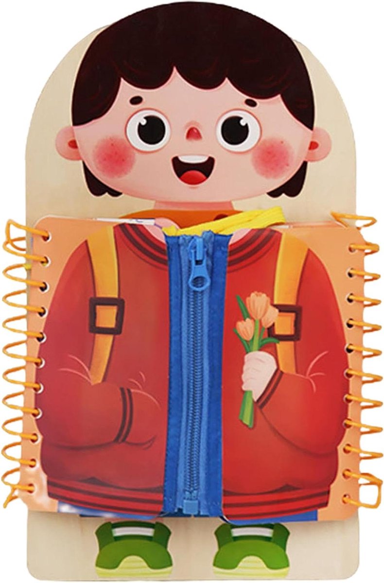 Leerplanken Kinderen - Aankleedbord - Onafhankelijk Leren - Meerdere Sluitingen - 20x30cm - Meisjes