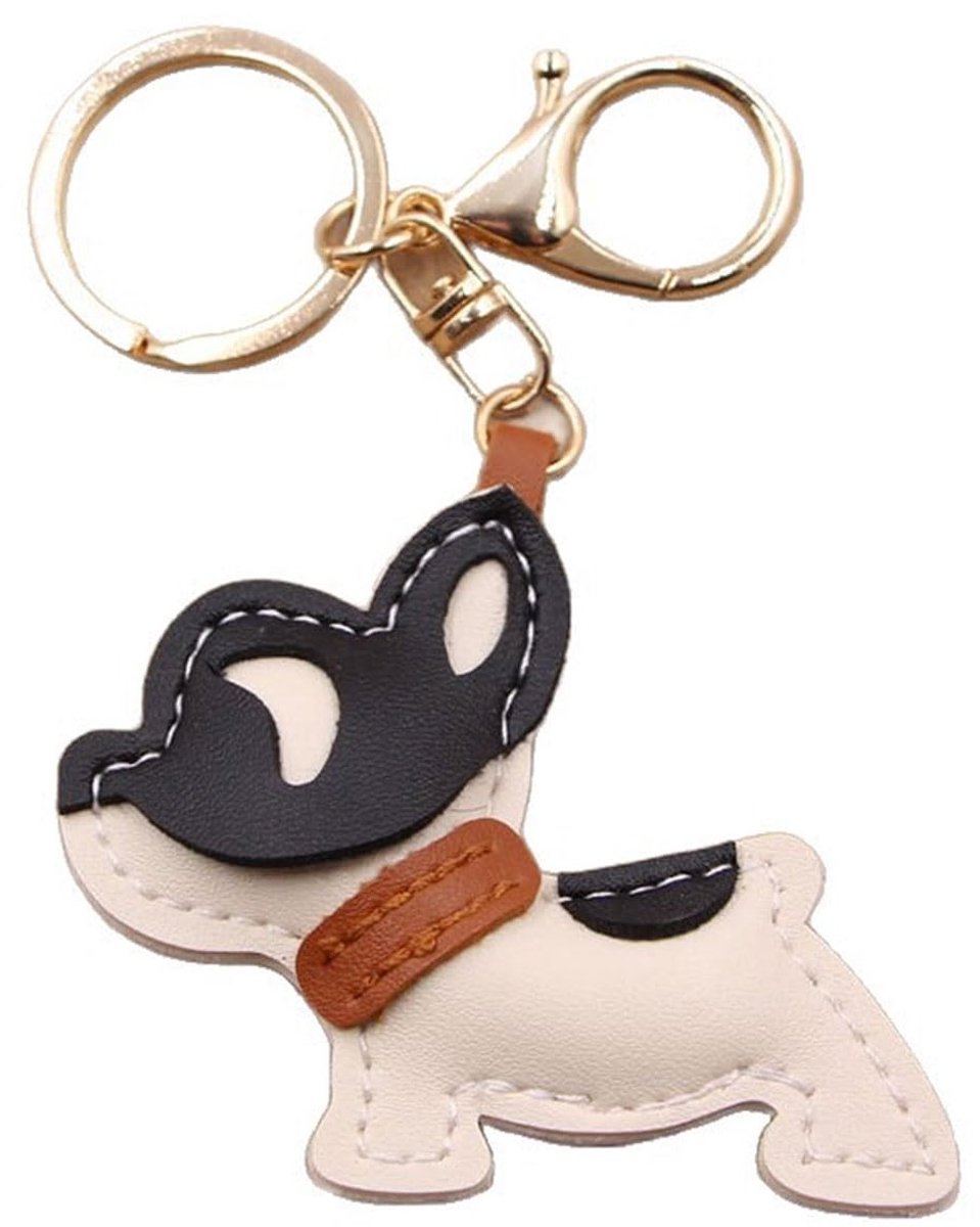Dailygoods - Lederen Sleutelhanger met Schattige Hond voor Dierliefhebbers