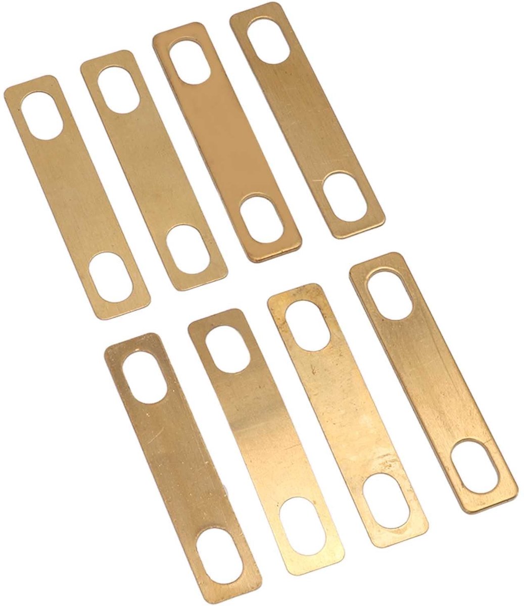 Dailygoods - Messing Luthier Neck Shim Set van 8 voor Gitaar Reparatie