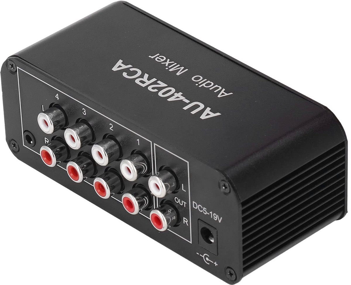 Dailygoods - Bidirectionele Audio Switcher met 4 Poorten voor Stereo Geluid
