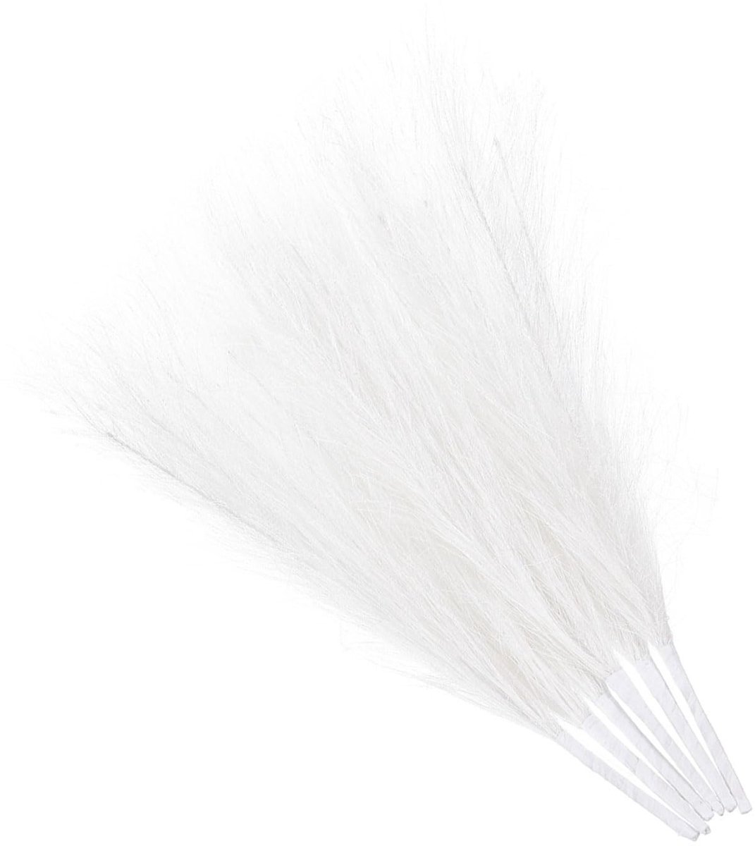 Dailygoods - Faux Pampasgras Decor Wit 45 cm - 6 Stuks