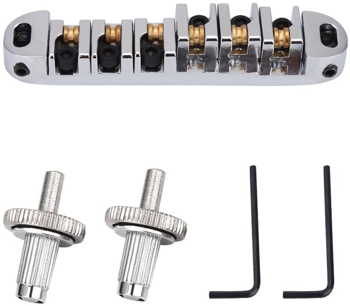 Dailygoods - Vervangende Locking Roller Bridge voor 6-snarige Gitaar