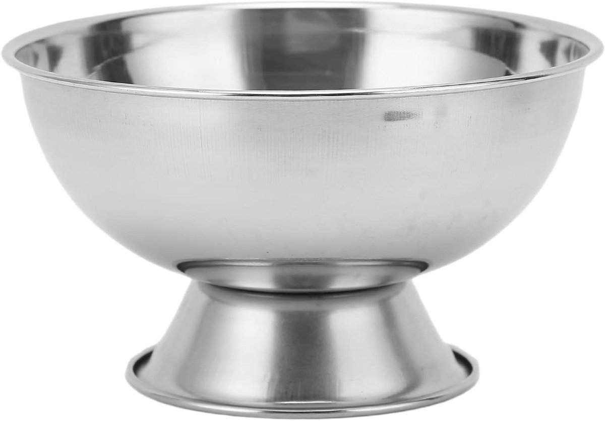 Scheerschuimkom - Scheerkom RVS - Schuim Creëren - Grote Capaciteit - 12 cm Breed - Zilver