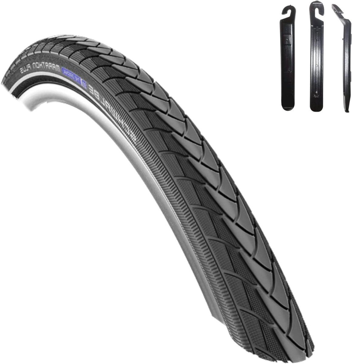 Fietsbanden Set - Buitenbanden Clincher - Veilig Fietsen - Met Reflectie - 40-622 - Zwart
