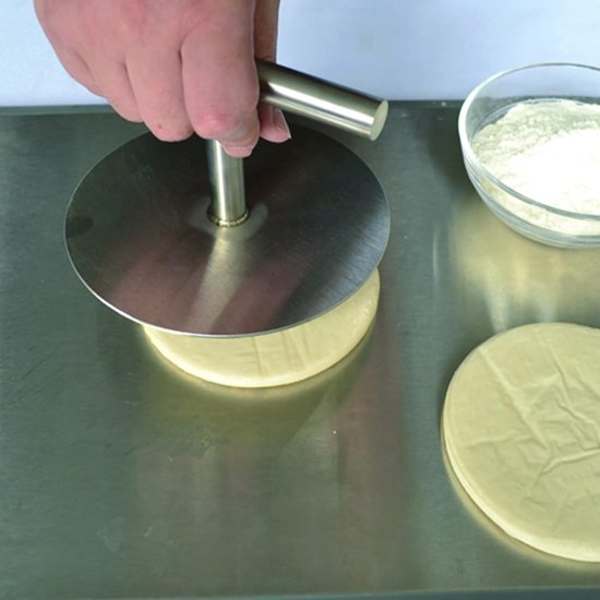 Burgerpers - Patty Maker - Vlees vormen - Eendelig roestvrij staal - 15 cm diameter - Zilverkleurig — afbeelding 5