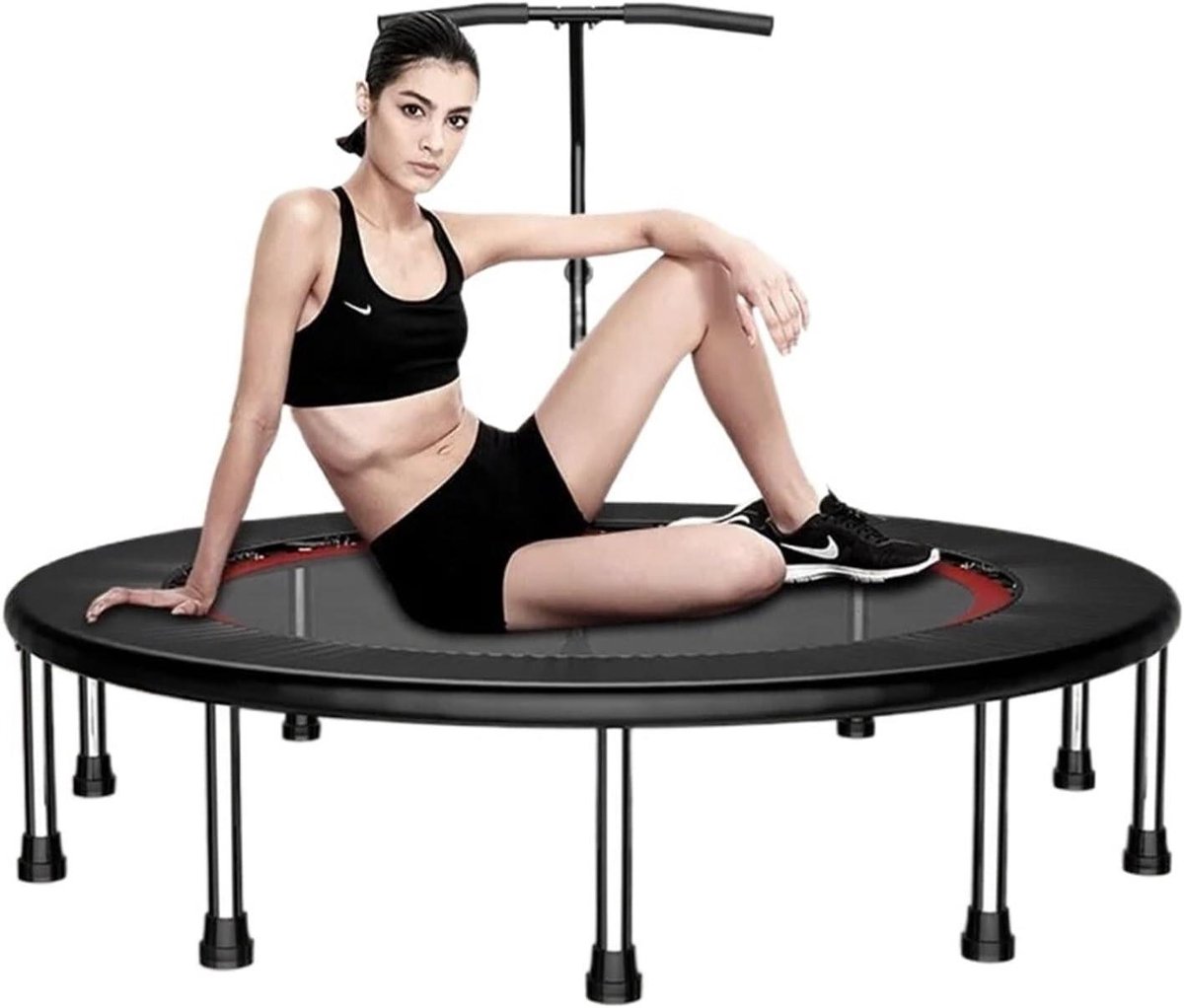 Opvouwbare Mini Indoor Trampoline Tuin Fitness Rebounder Met T-vormige Handvat Voor Kinderen/Volwassenen Thuis Gym Apparatuur