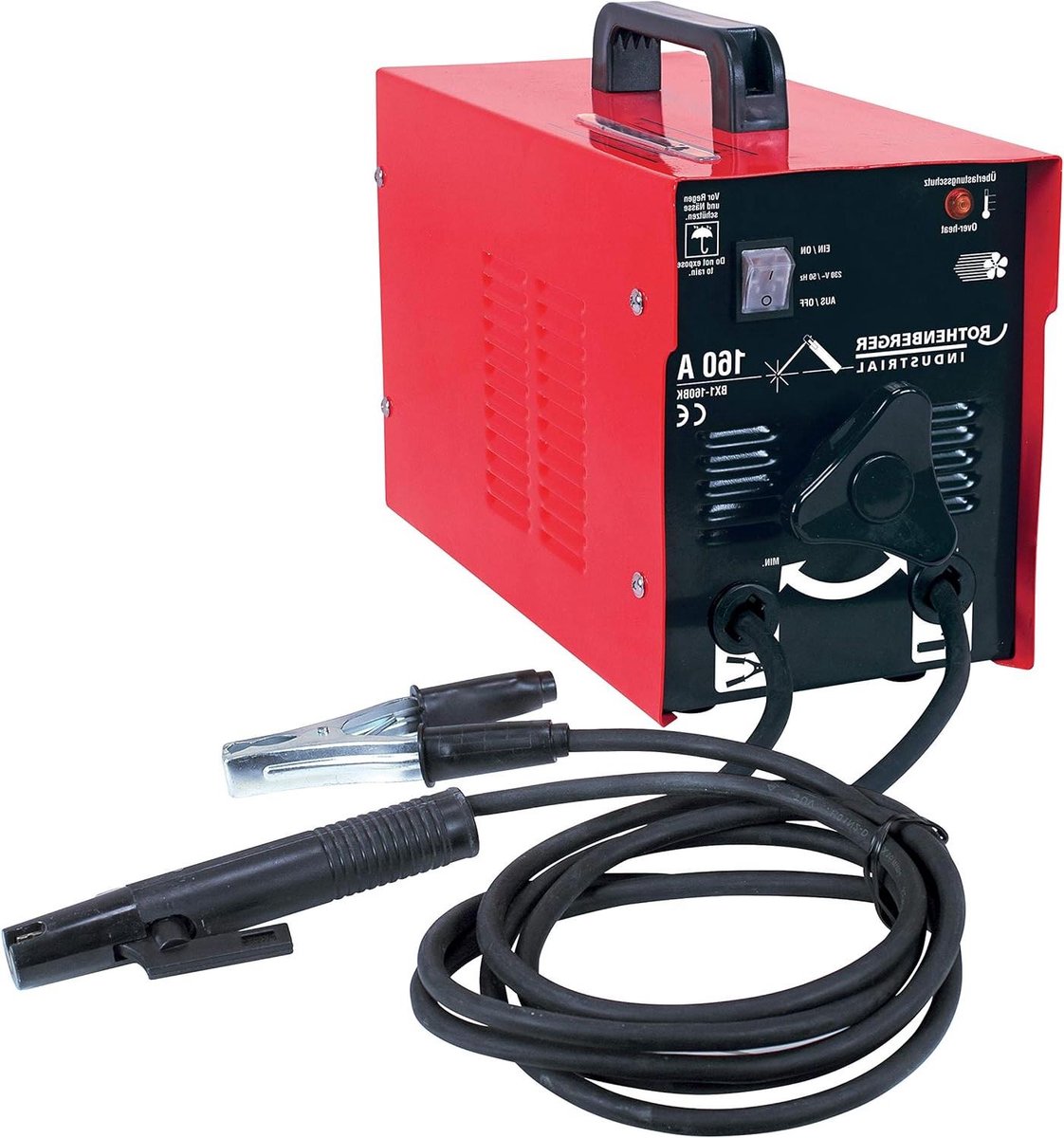 Lasapparaat - Booglassen - Metaal Verbinden - Ventilator Bescherming - 160A - Rood
