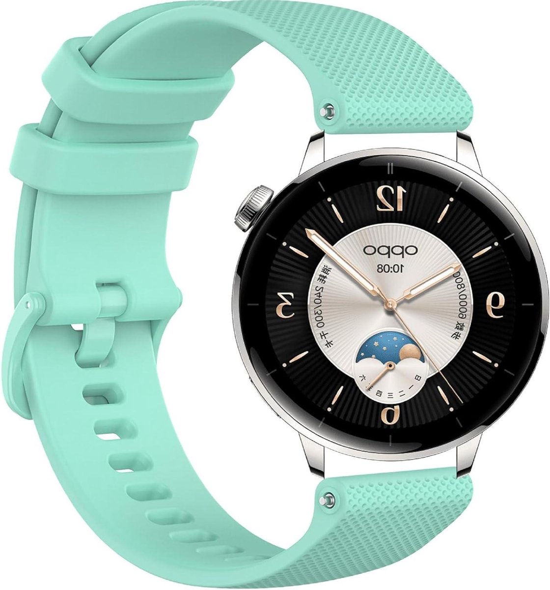 Horloge Band - Vervangende Riem - Dagelijks Gebruik - Zacht Siliconen Materiaal - 43 mm - Zwart