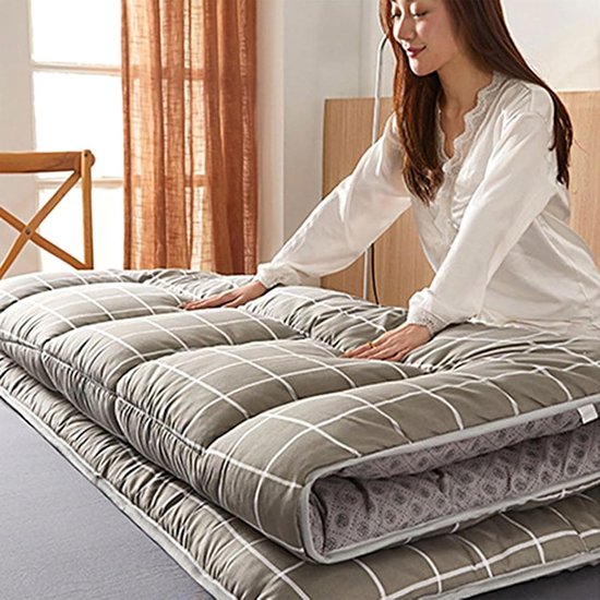 Tatami Matras - Vloermatras Dikker - Comfortabel Slapen - Ademend & Antislip - 180x200 cm - Effengekleurd — afbeelding 3