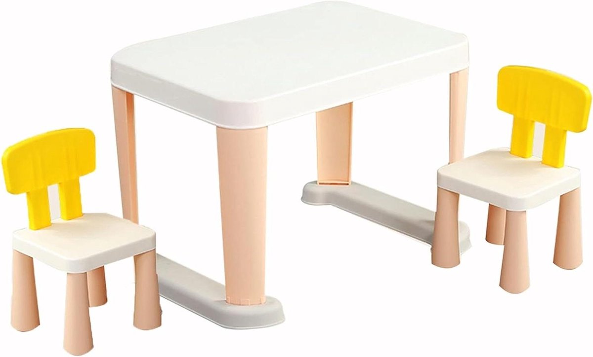 Kindertafel Stoelenset - Kleuterschool Tafel - Creatief Spelen - In Hoogte Verstelbaar - 5