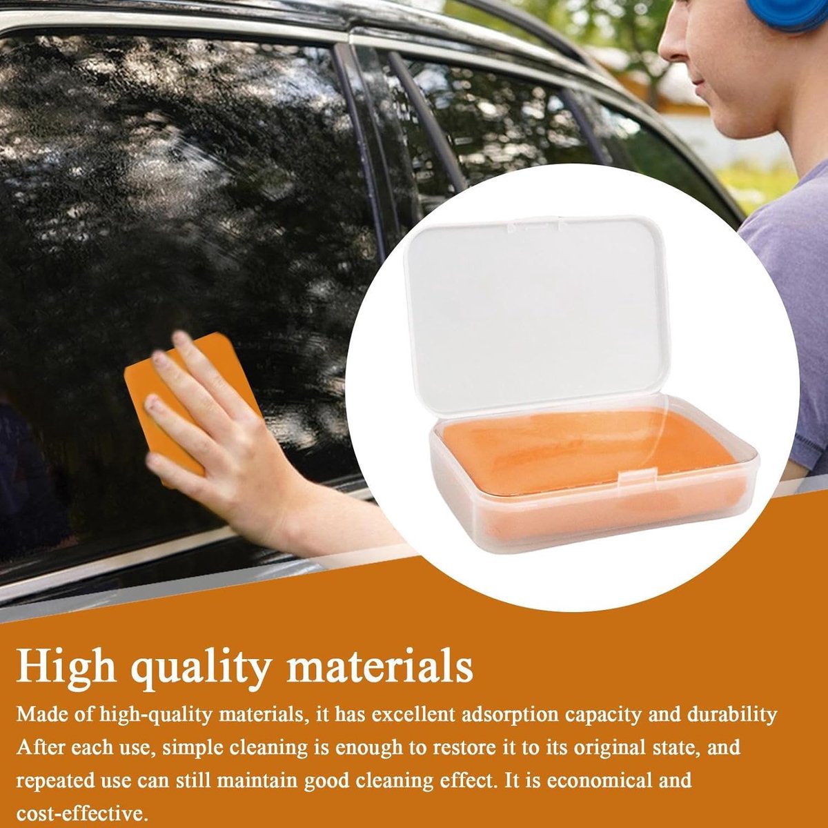 Auto Wasklei - Reinigingsklei Bar - Auto Oppervlak Reinigen - Krasvrije Reiniging - 100g - Paars