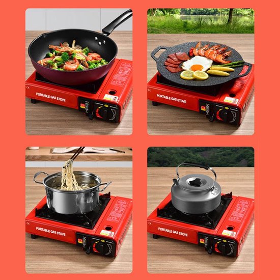 Draagbaar Kooktoestel - Outdoor Brander - Kamperen en Picknicken - Multifunctioneel Systeem - 36x28x9.2 cm - Metaal van Draagbaar — afbeelding 2