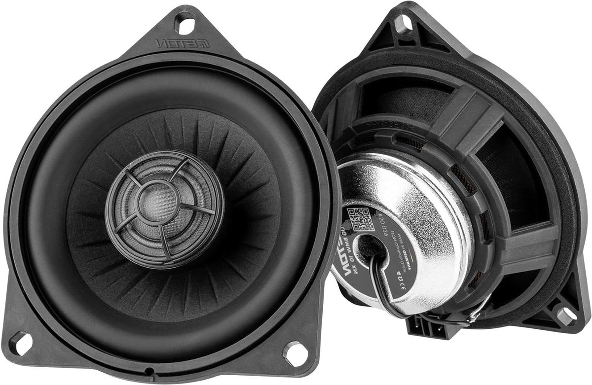 Auto Luidsprekerset - 2-Weg Systeem - Auto Geluid - Plug & Play - 10 cm - Zwart