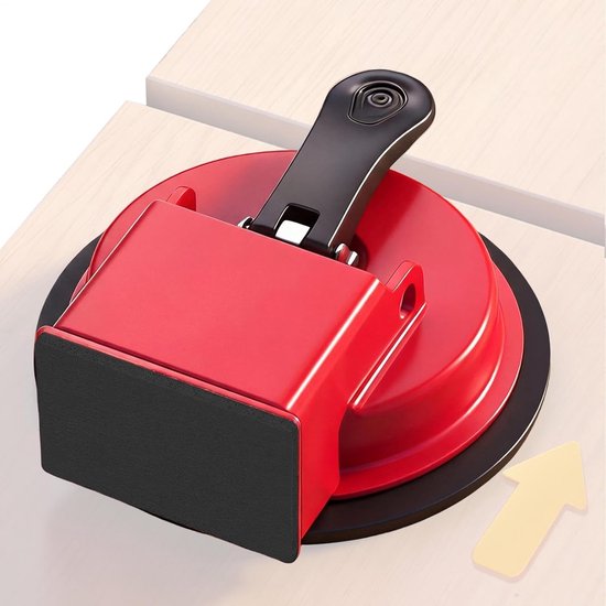 Vloergap Reparatiegereedschap - Zuignap Vloerfixer - Vloeren Herstellen - Verbeterde Grip - 12x4cm - Rood — afbeelding 3
