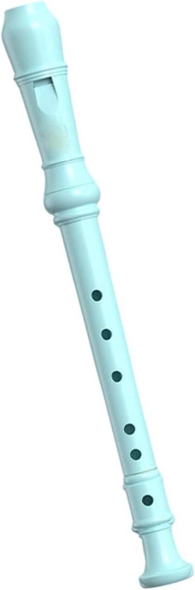 Blokfluit Beginners - Sopraan Instrument - Muziek Leren - Duitse Stijl - 32.5 cm - Blauw