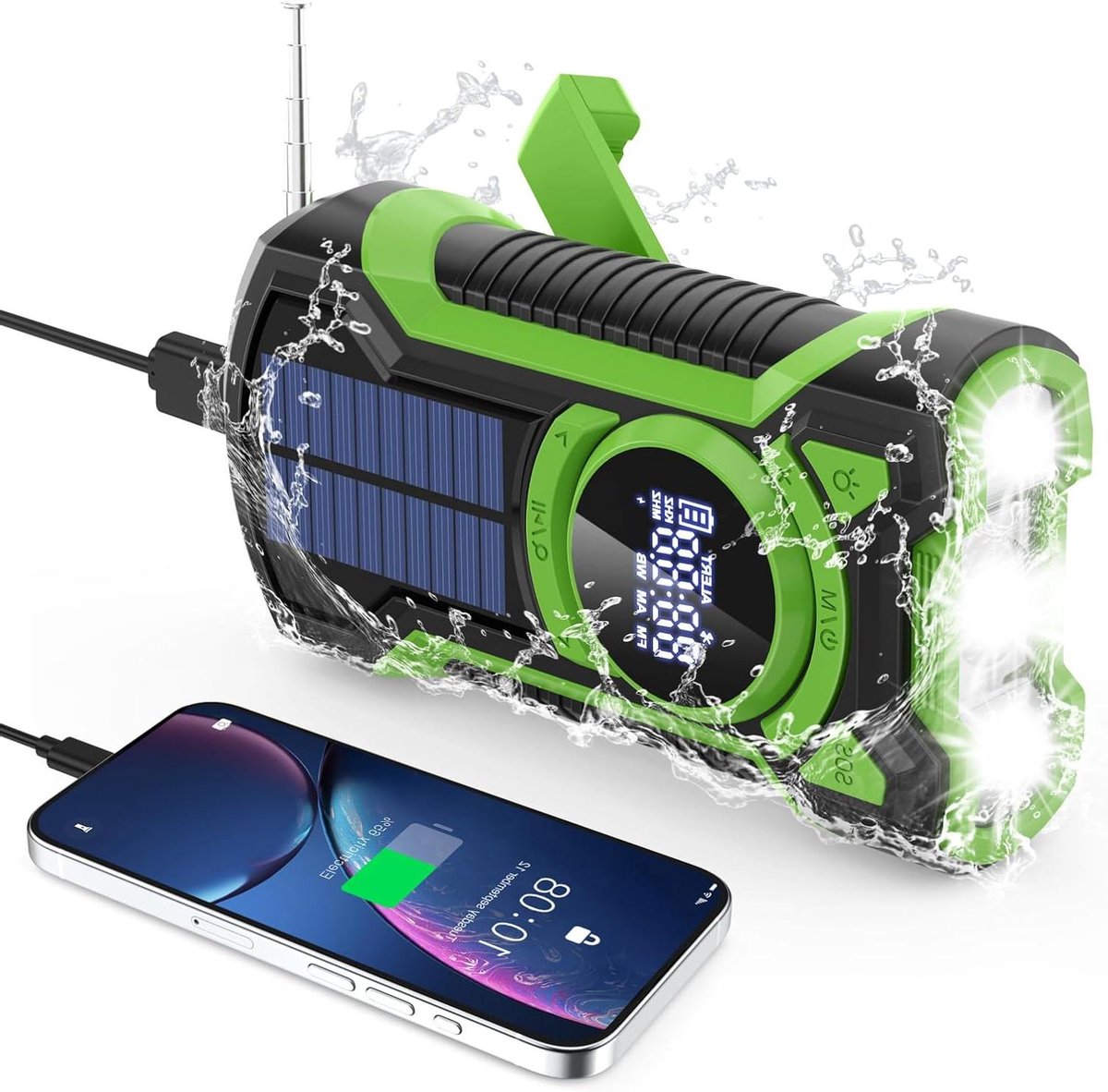 Bouwradio - Bouwplaatsradio Spatwaterdicht - Accu radio - werk systeem