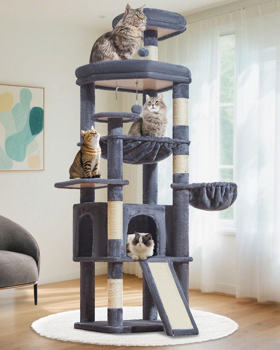 Krabpaal voor Grote Katten - Krabton - Kattenhuis - Platform
