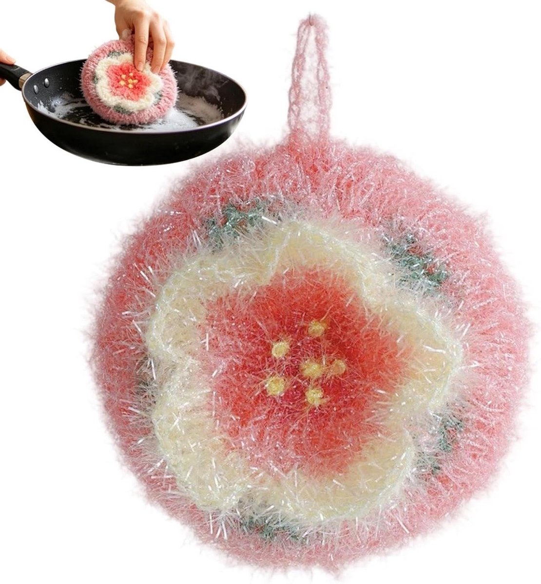 Vaatdoeken - Schuurpad - Keuken Schoonmaken - Herbruikbaar - 11 cm - Grijs