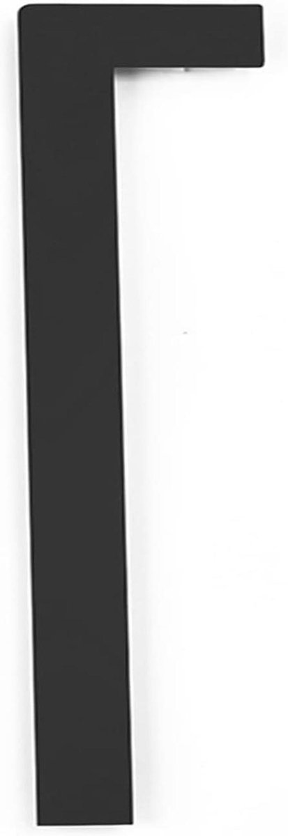 Huisnummer Plaat - Adresbord Deur - Huis Herkenning - Drijvend Design - 30 CM - Zwart