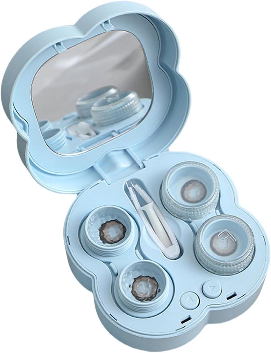 Ultrasone Reiniger - Sieraden Brillen - Hygiënisch Reinigen - Trillingsvrije Werking - Compact Formaat - Blauw